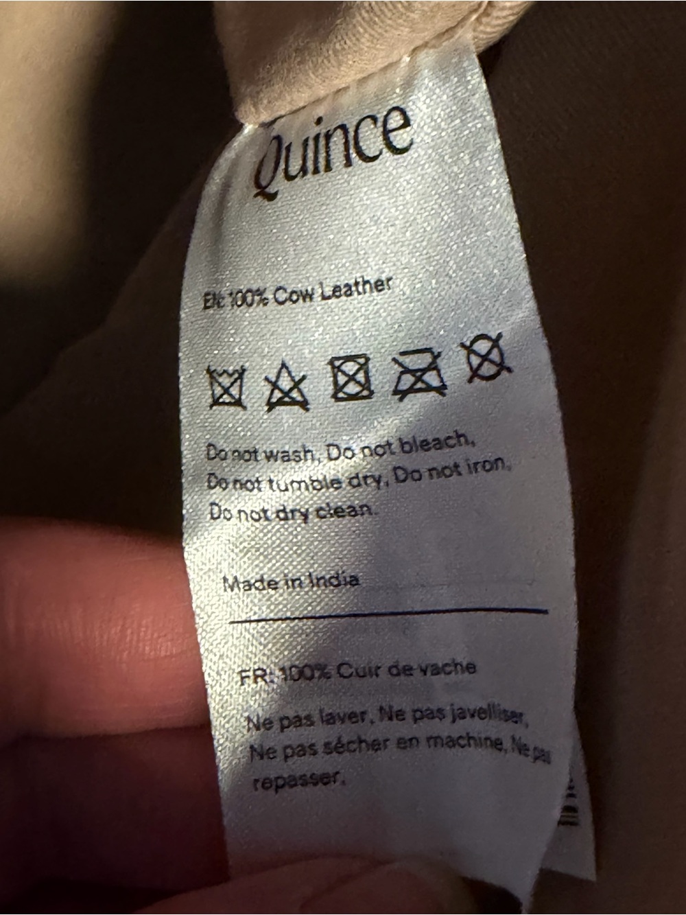 NWOT Quince Siena Handwoven Tote Taupe - Picture 11 of 11